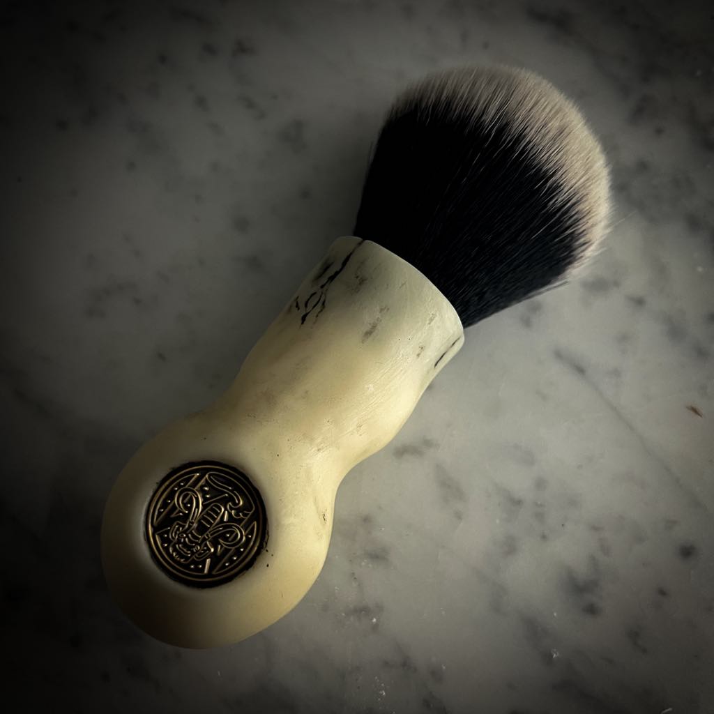 Chisel & Hound x Mammoth You & I (Will Die) shaving brush (w/26mm Maggards tuxedo synth)