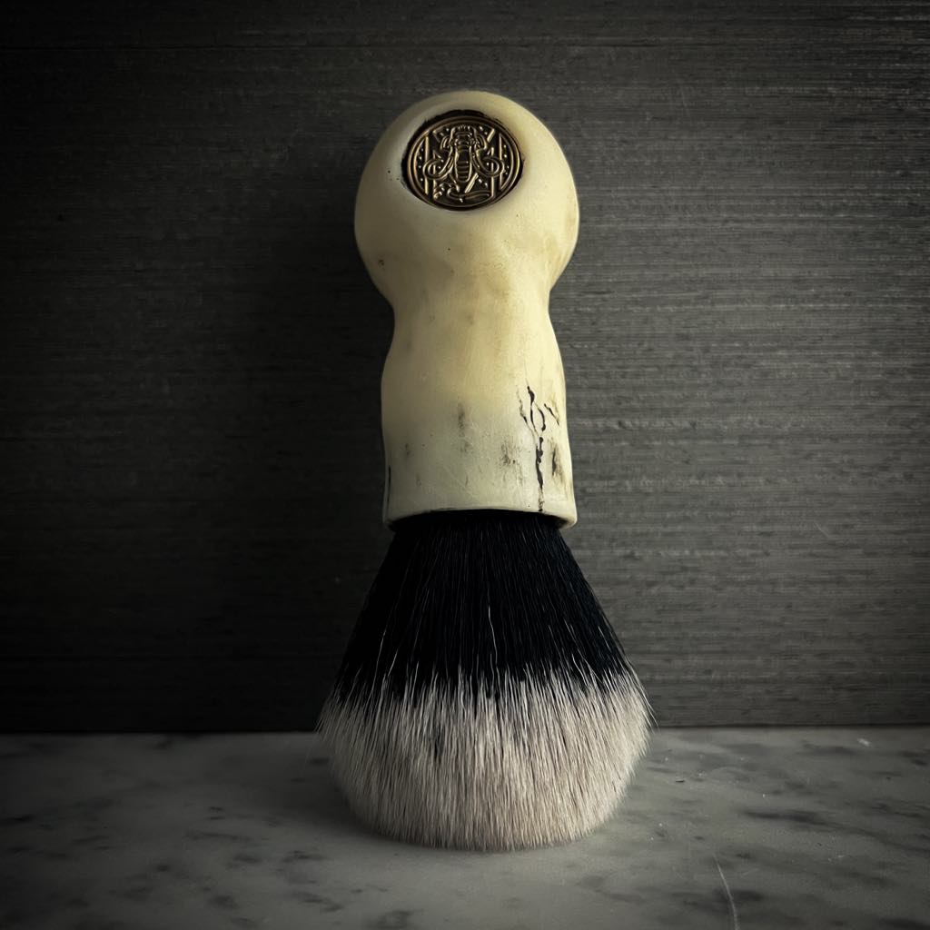 Chisel & Hound x Mammoth You & I (Will Die) shaving brush (w/26mm Maggards tuxedo synth)