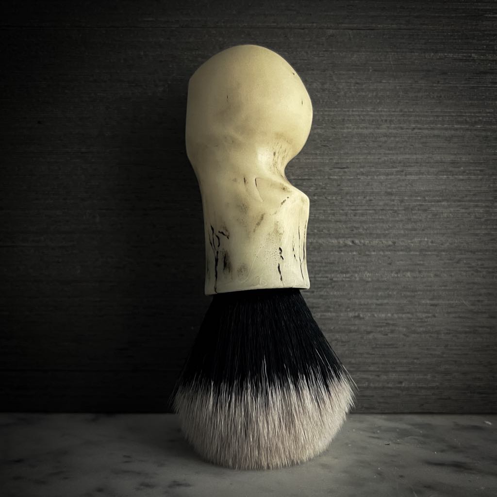 Chisel & Hound x Mammoth You & I (Will Die) shaving brush (w/26mm Maggards tuxedo synth)